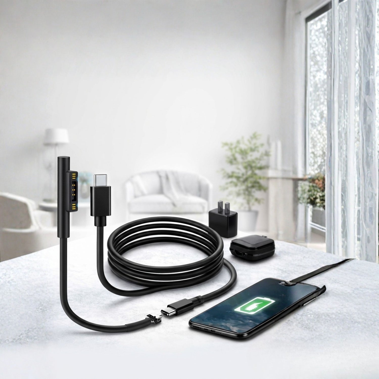 USB Endoscope Borescope Camera 5.5 mm – Waterproof IP67 Inspection Snake with 6 LED Lights for Android (OTG) & Type-C Phones