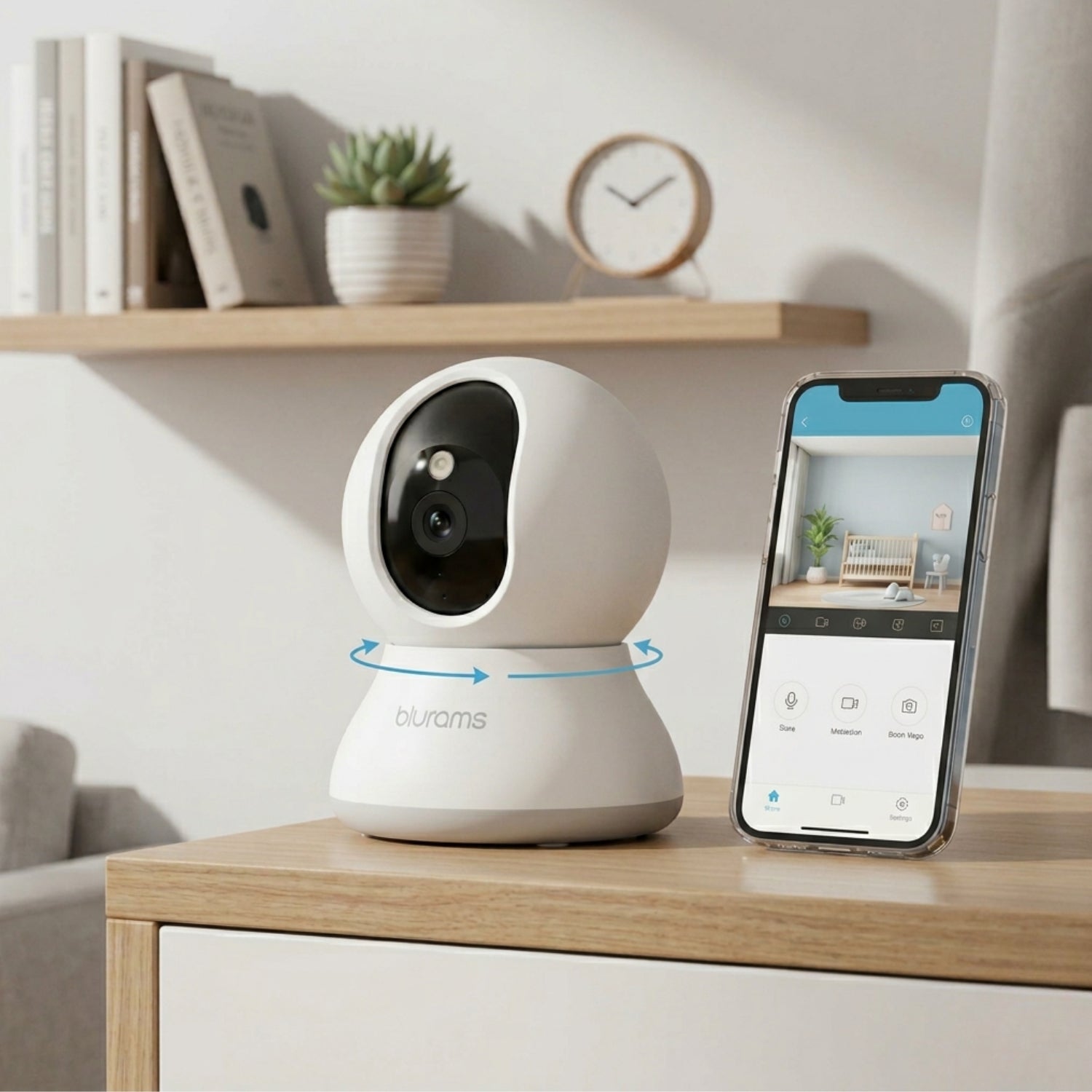 Blurams 2K Indoor Security Camera (2-Pack) – Smart Home Wi-Fi Pet & Baby Monitor with AI Motion Detection & Two-Way Audio