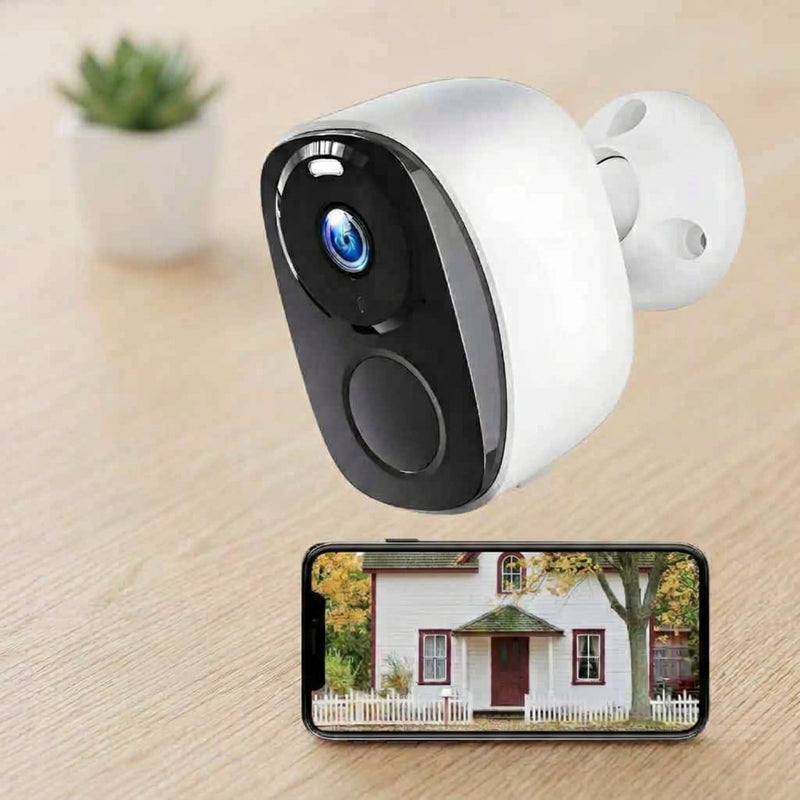 3MP Battery Powered Outdoor Wi-Fi Security Camera – Wireless Surveillance with Night Vision & Smart Motion Alerts