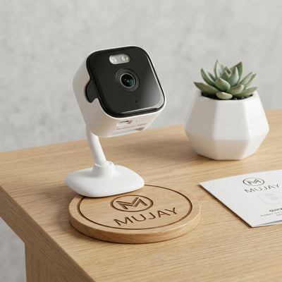 2PCS Window Wi-Fi Security Camera 3MP – Dual-Band 2.4/5GHz, Full-Color Night Vision, Motion Detection Indoor Monitoring