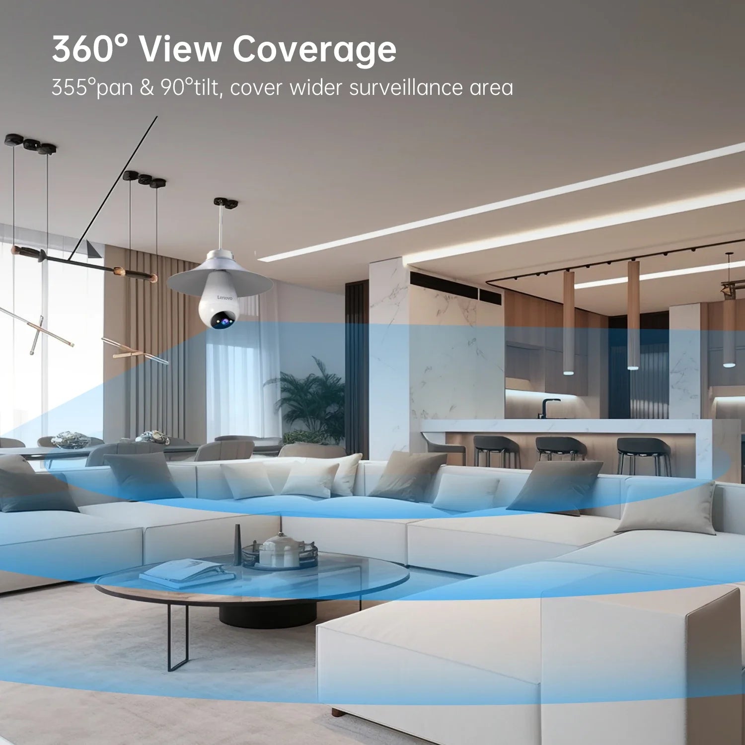 360° WiFi Bulb Camera – HD Wireless Light Socket Security Camera with Night Vision & Motion Detection - AEGIS SECURITY