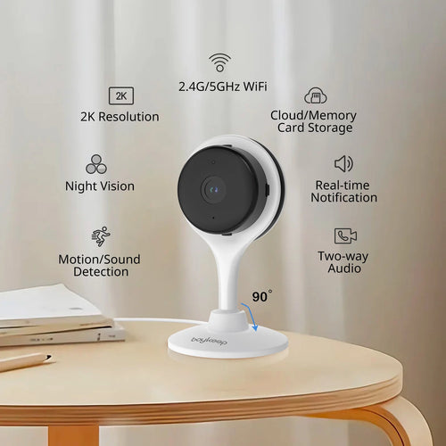 BoyKeep Surveillance Camera 3MP 5/2.4GHz WiFi Indoor Home Security Mini IP Smart Family CCTV Pet Camera Video Monitor 24/7  K10 - AEGIS SECURITY