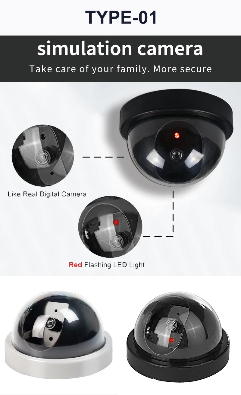 1Pec Dummy Security Camera – Fake Surveillance Camera with Motion Sensor Look, Outdoor & Indoor Deterrent - AEGIS SECURITY