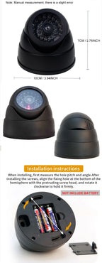 1Pec Dummy Security Camera – Fake Surveillance Camera with Motion Sensor Look, Outdoor & Indoor Deterrent - AEGIS SECURITY