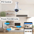 360° WiFi Bulb Camera – HD Wireless Light Socket Security Camera with Night Vision & Motion Detection - AEGIS SECURITY