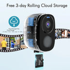 Wireless Outdoor Security Camera 2K | Battery Powered WiFi CCTV with AI Motion Detection, Color Night Vision & Siren | Water-Resistant IP66 Home Surveillance - AEGIS SECURITY