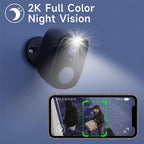 Wireless Outdoor Security Camera 2K | Battery Powered WiFi CCTV with AI Motion Detection, Color Night Vision & Siren | Water-Resistant IP66 Home Surveillance - AEGIS SECURITY