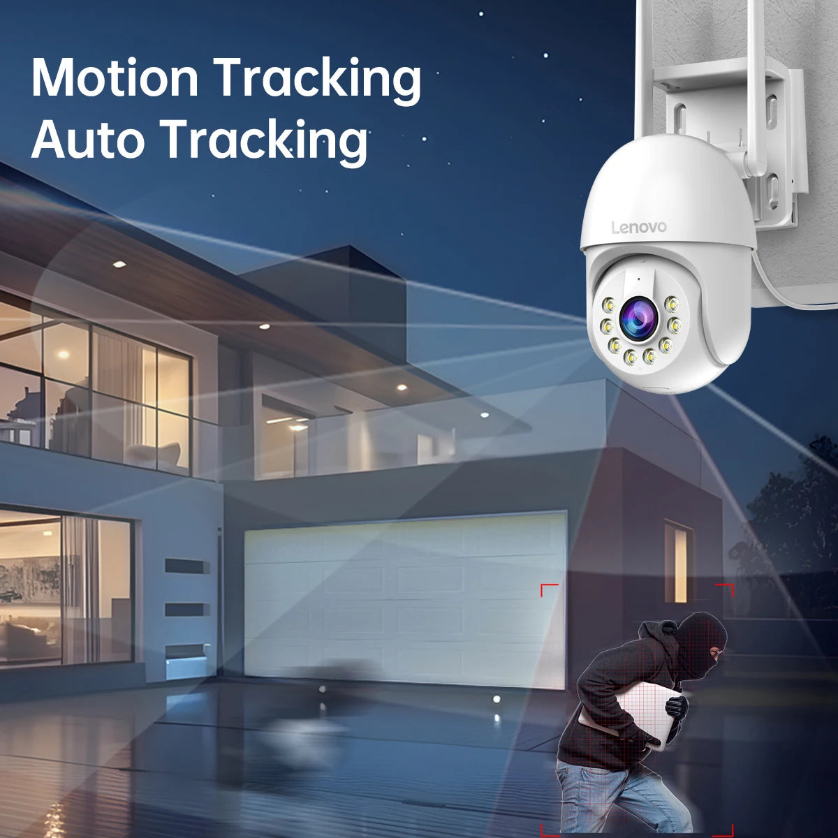 Wireless Outdoor Wi-Fi Security Camera 1080P HD with Motion Detection, Night Vision & Two-Way Audio – Waterproof Home Surveillance CCTV System - AEGIS SECURITY