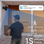 Wireless Outdoor Security Camera 2K | Battery Powered WiFi CCTV with AI Motion Detection, Color Night Vision & Siren | Water-Resistant IP66 Home Surveillance - AEGIS SECURITY