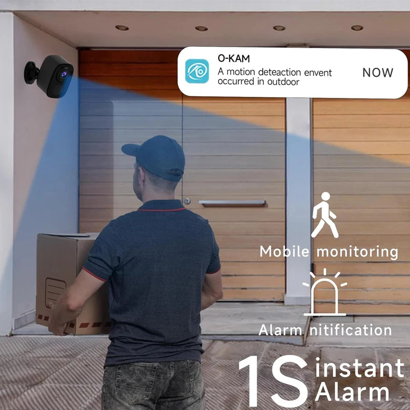 Wireless Outdoor Security Camera 2K | Battery Powered WiFi CCTV with AI Motion Detection, Color Night Vision & Siren | Water-Resistant IP66 Home Surveillance - AEGIS SECURITY