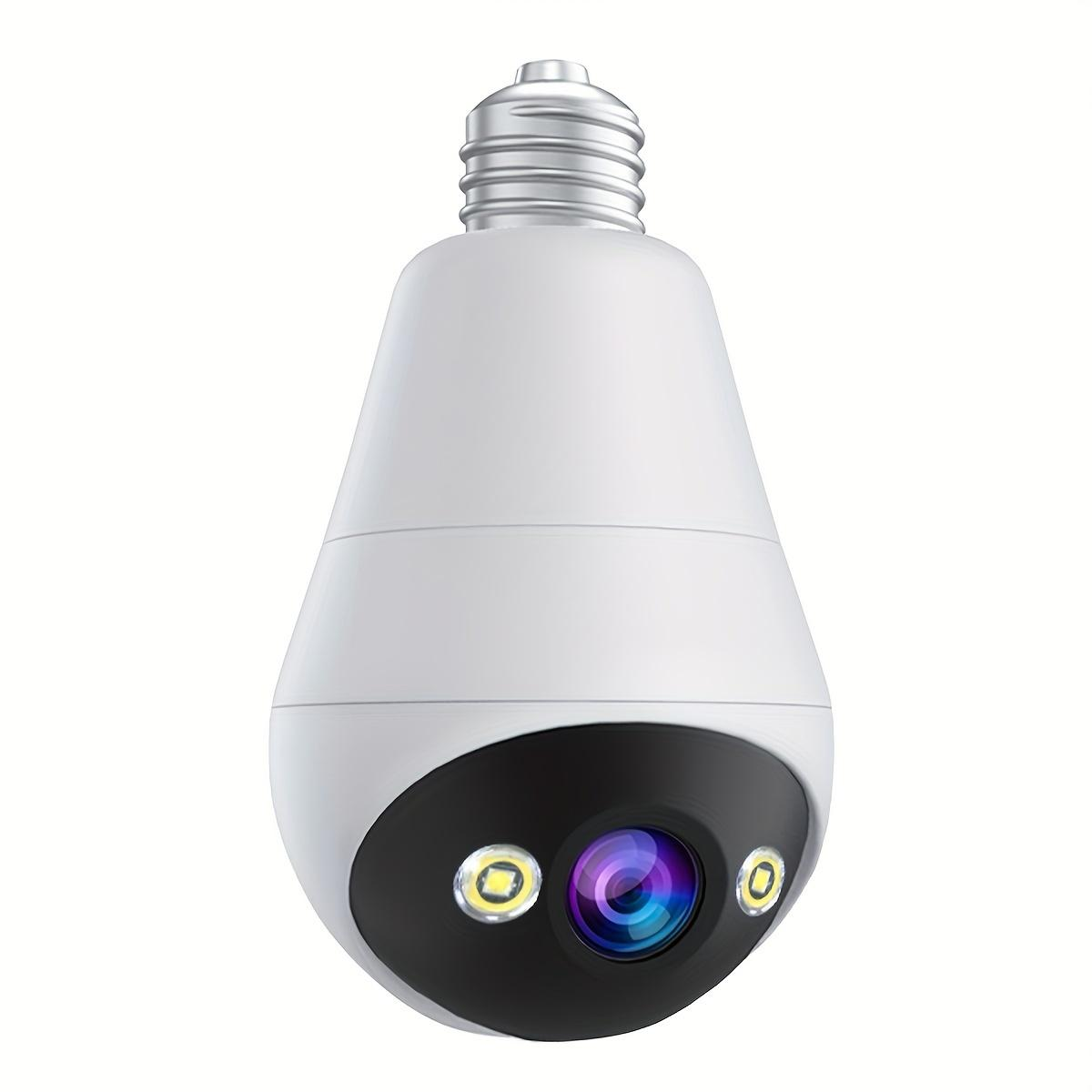 360° WiFi Bulb Camera – HD Wireless Light Socket Security Camera with Night Vision & Motion Detection - AEGIS SECURITY